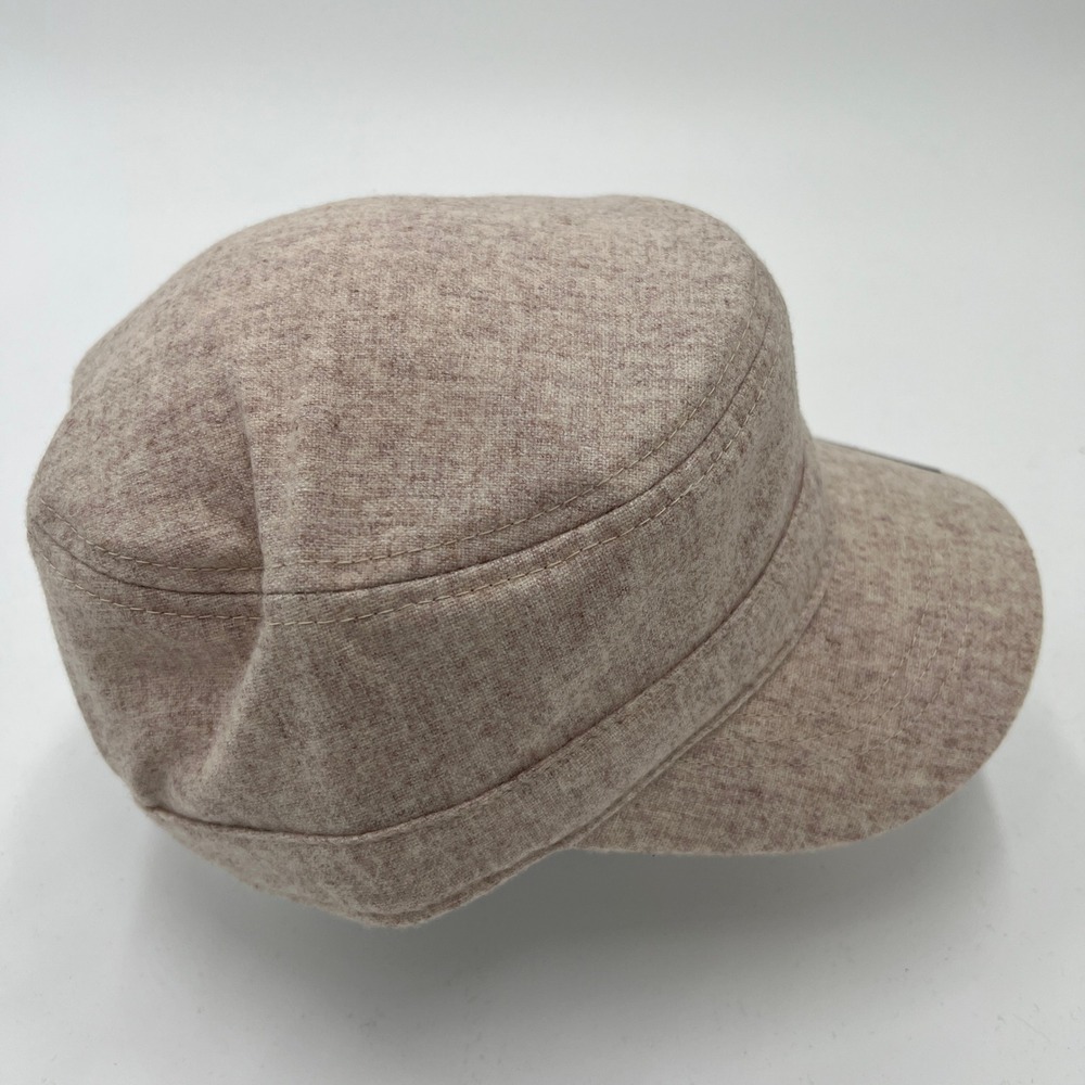 Adidas Philadelphia Flyers NHL Womens Cadet Military Hat Oatmeal Wool‎ Blend - Picture 4 of 7